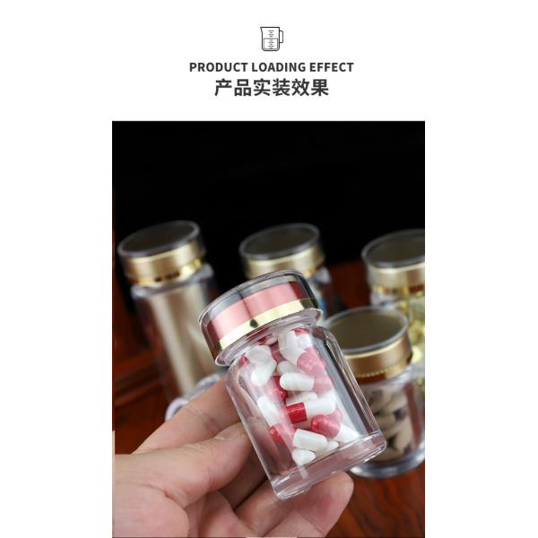 High Grade Acrylic Capsule Bottle 45 60 80ml Optional