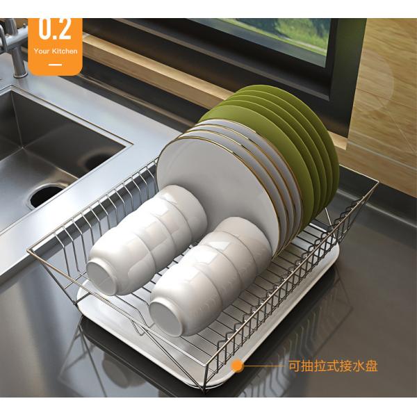 Single Layer Steel Kitchen Basket Rack