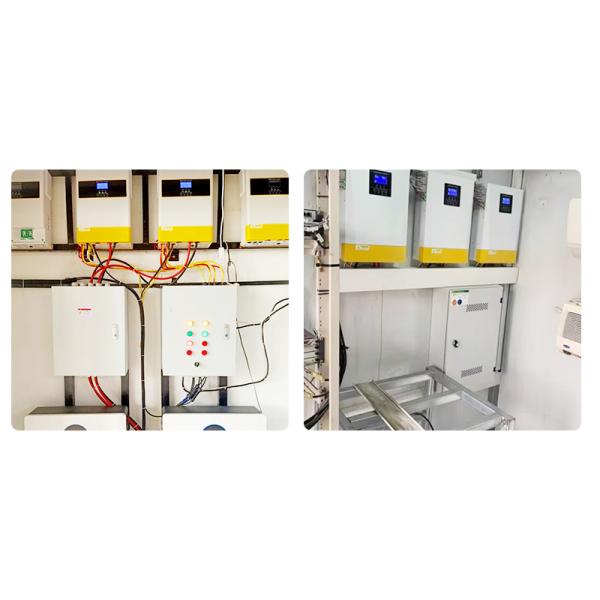 Acceptable Input Voltage Range 170-280VAC For personal Computer 6.2kW Single Phase Solar Inverter with 48V Battery and MPPT