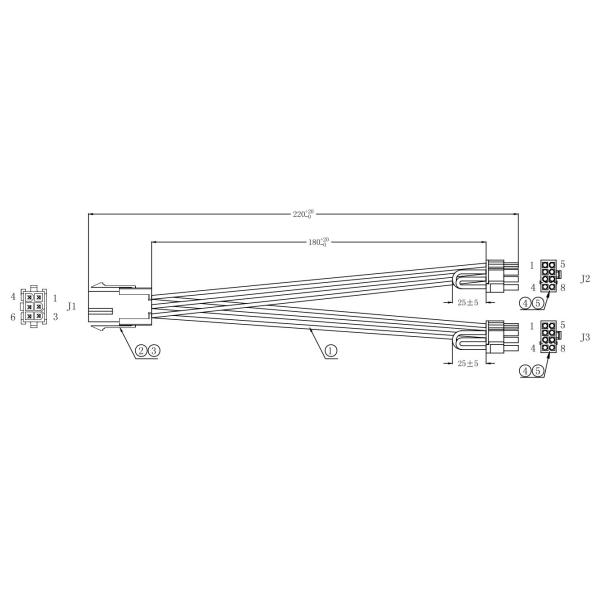 Durable DC AC Wiring Harness Cables With Round Coaxial Twisted Type