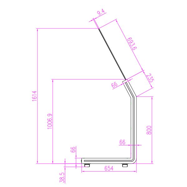 55 Inch Totem OLED Interactive Touch Ultra Thin Floor Standing horizontal transparent oled screen