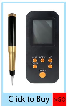 Black TKL Electric Permanent Makeup Tattoo Kit , Micropigmentation Tattoo Machine