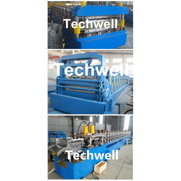 Rock Wool Insulated Sandwich Panel Cold Roll Forming Machine 0 - 4.05 m / Min Speed