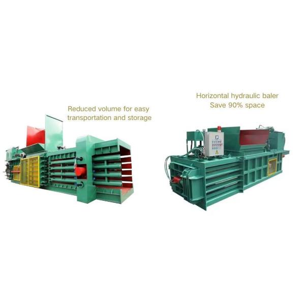 Horizontal Baling Press Machine Cuboid Shape Final Product Shape Cube Initial Payment