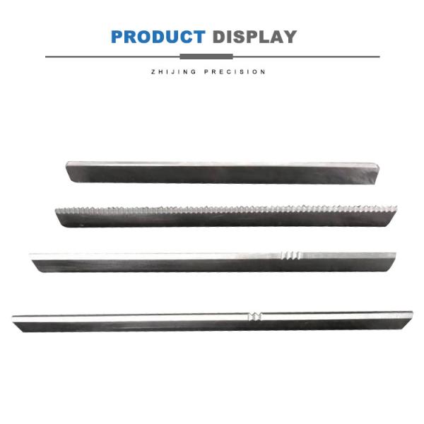 Sharp Diagonal Zig Zag Blade 58-62HRC Hardness Customized Coating Size