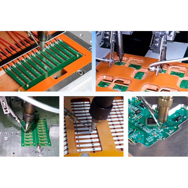 Automatic Dual Workbenches Single Head Desktop Soldering Robot With Automatic Cleaning Function