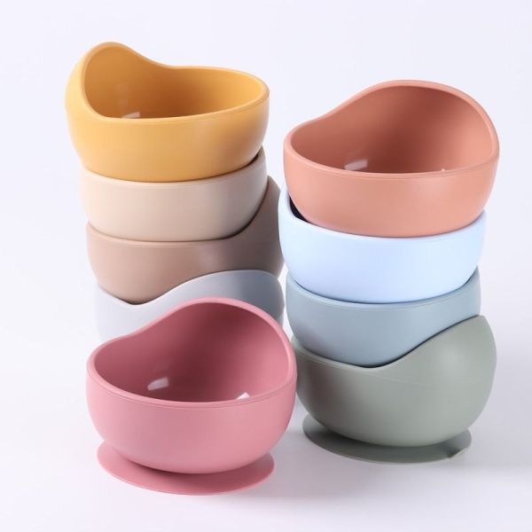 Silicone Anti Slip Feeding Bowl For Infants And Young Children To Prevent Food Spillage