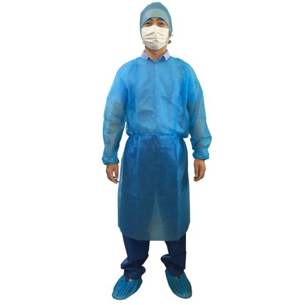Virus Invading ISO9001 Waterproof Isolation Gown