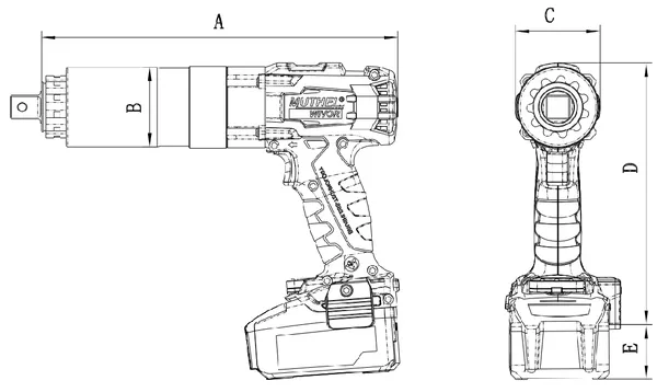 Customize Electric Cordless Wrench Rechargeable Precise Control