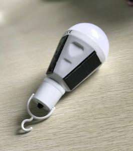 China 2017 New Products Waterproof IP65 rechargeable emergency light 7W solar led bulb E27 6500K AC85-265V 3-4hours CE ROHS on sale