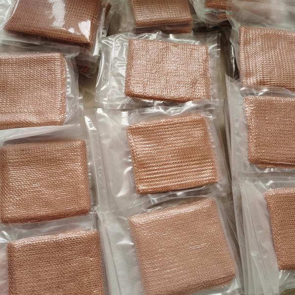 Waterproof Knitted Copper Mesh Low Temperature Resistant