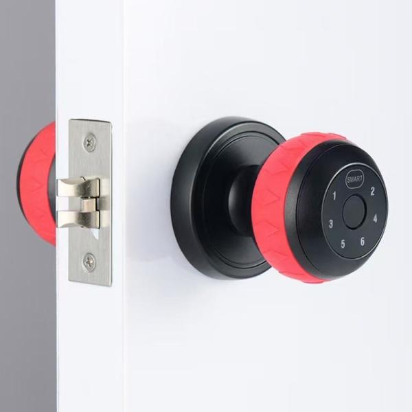 Rosette Cylindrical Round Knob Door Lock for Privacy Entry