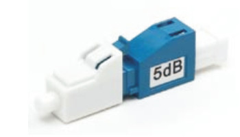 fiber optic LCA Single Mode 10dB Attenuator Local Area Networks application Wavelength 1260 to 1620nm Green color