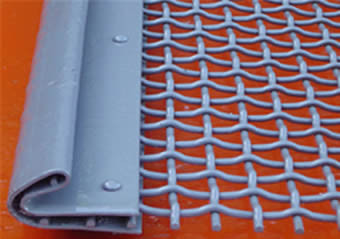 Square Opening Vibrating Wire Mesh Screen Steel Woven Aggregate Processing
