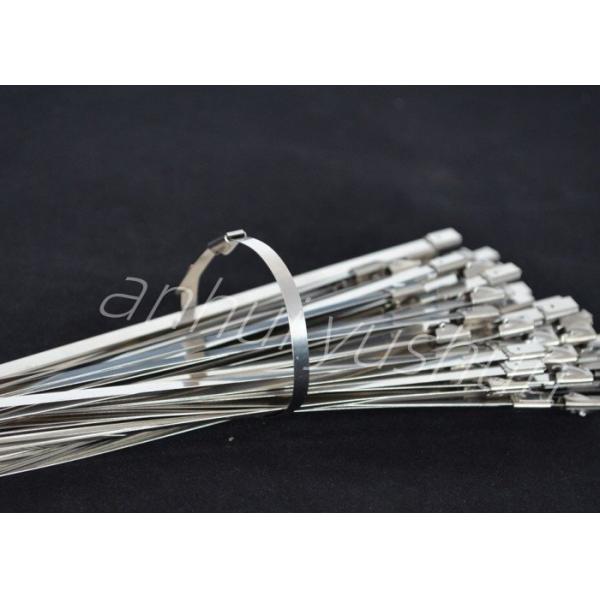 4.5mm Bundle SS Zip Ties Steel Tie Wraps For Electrical Cables