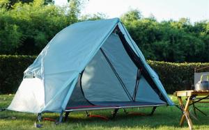 China Blue 210D Polyester Oxford Outdoor Camping Tents Cot Folding Camp Bed 200X120X95CM on sale