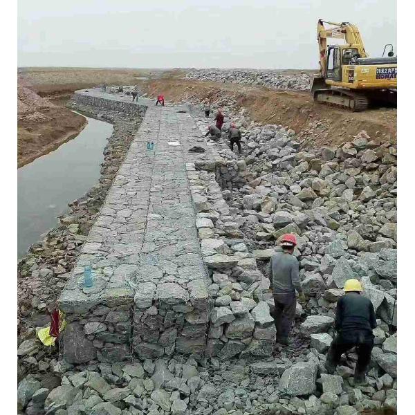 Double Twisted Hexagonal Shape Gabion Wall Baskets 100×120mm