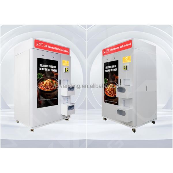 Popular Sell 55 Inch Touch Screen Self Automatic Instant Noodle Hot Water Ramen Vending Machine Hot Food