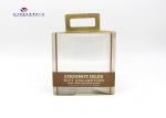 Carry Handle On Box Top Rectangle Custom Plastic Box Packaging 15X7.5X17cm