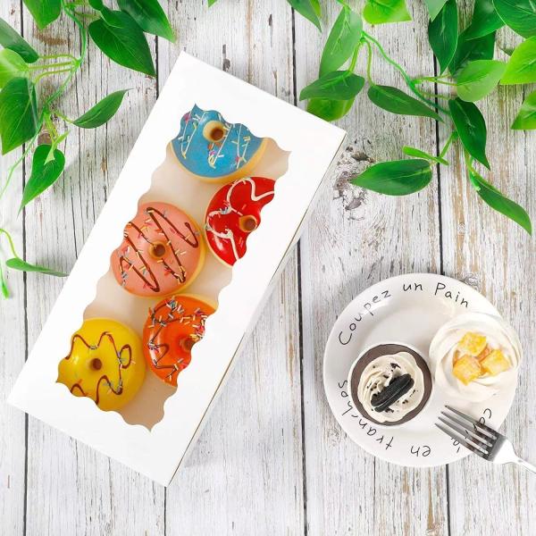 Custom Food Cake Cookie Pastry Box Window Bakery Boxes with Logo Wholesale