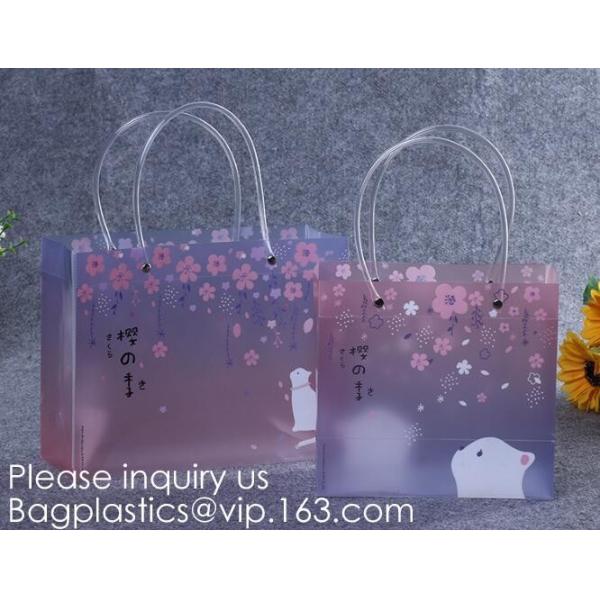 Compact Multi-purpose Handbag-style Transparent Glitter Cosmetic Pouch with Zipper Pocket on the Back, bagease, bagplast