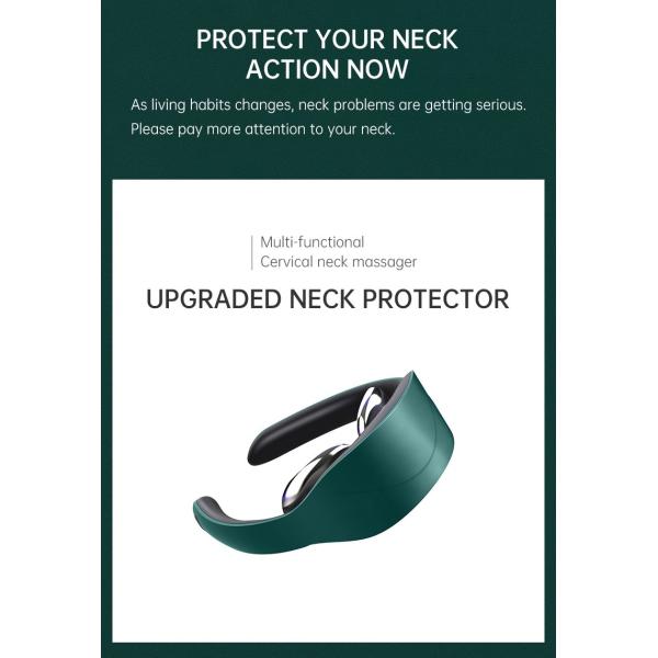 15 Levels EMS Wireless Neck Massager Deep Muscle Training ROHS Approved