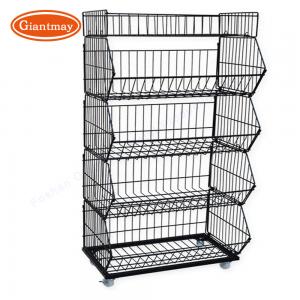 Quality Candy Bread Biscuit Potato Chip Stand Snack Metal Display Racks for sale