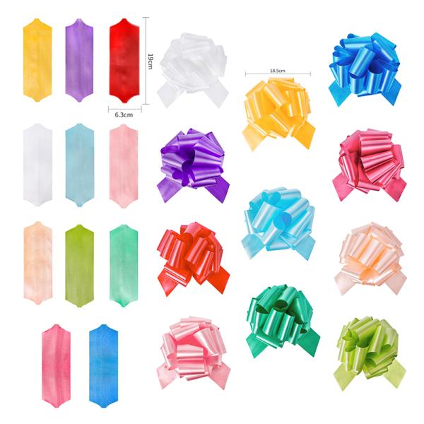 PP Plastic Pull String Ribbon Bows for Clothes Celebration Support Customer Requirements