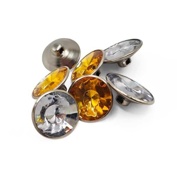 Custom-Sized Transparent Colored Acrylic Round Sofa Tufted Buttons Upholstered Bed Edge-Wrapping Buckles Upholstered Buttons