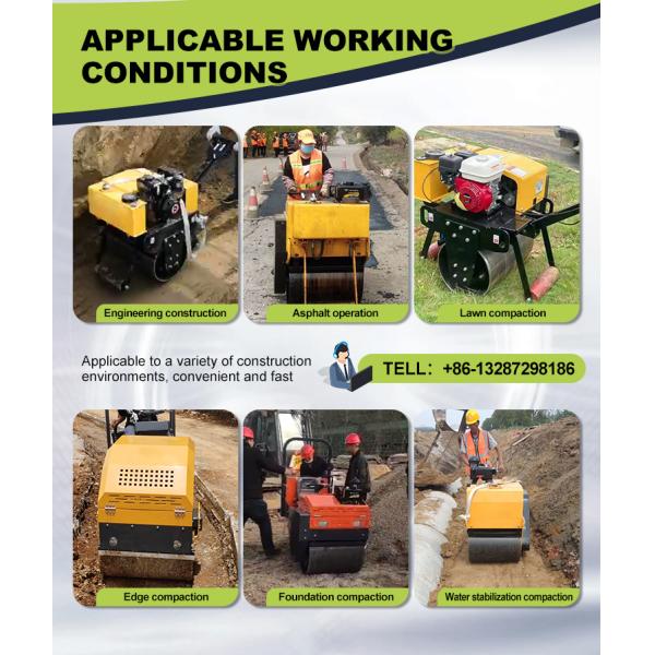 1000kg Mini Road Roller Compactor Double Drum Road Roller Vibratory Asphalt Roller Price