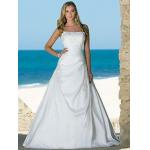 China NEW!!! Strapless white Debutante A line skirt wedding dress Taffeta Bridal gown #dq4785 for sale
