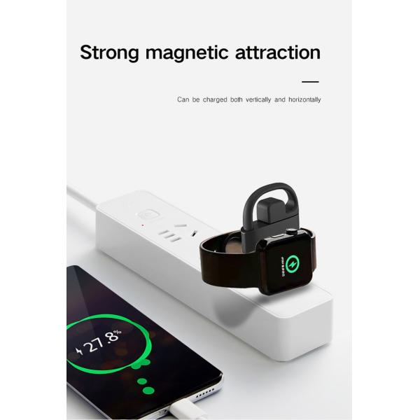 Dual Interface Portable Wireless Charger Charging Stand For Apple Watch 1 - 8SE
