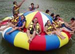 8 - 10 Person Inflatable Disco Boat Motorized Toys Semi Boat , Water Spinner