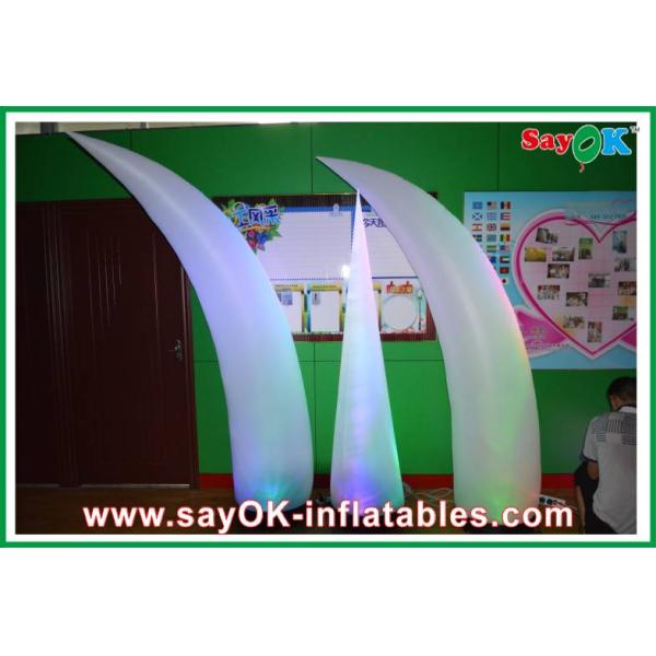 Outdoor Nylon Cloth Inflatable Lighting Cone With Led Light