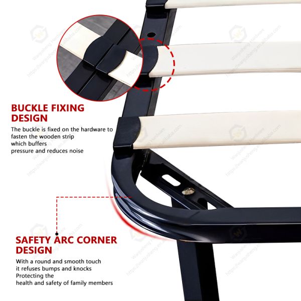 Customizable Size Solid Design Support Pads Metal Bed Frame with extra Slats for Furniture Parts