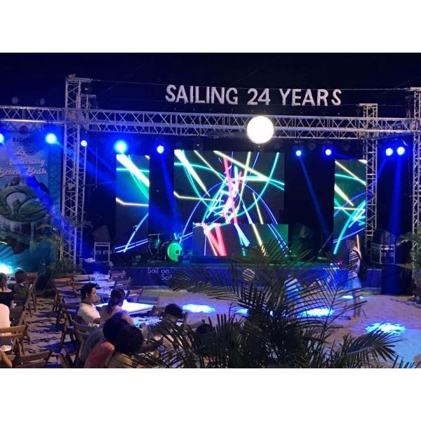 P3.91 Outside Gathering High Brightness LED Film Screen Quick Assembly