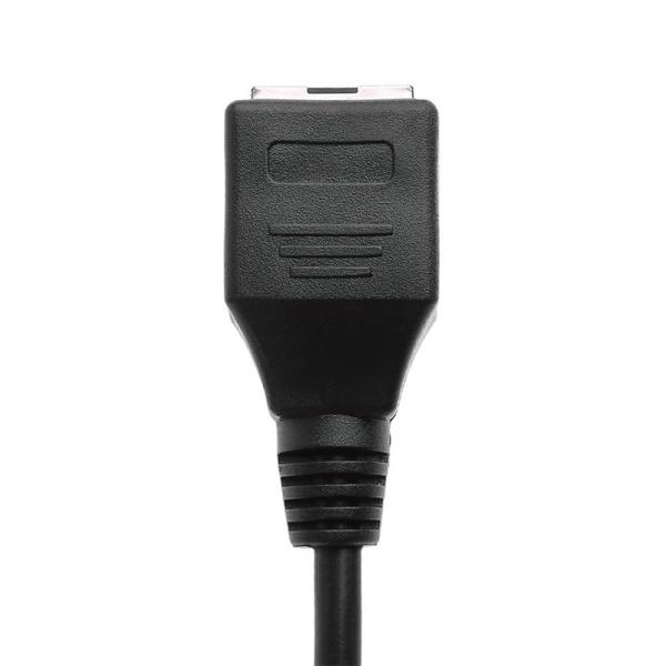 Power Supply Ultra-Thin Flat Extension Cable With USB Cable Port Braided Practical Audio Double-Ended