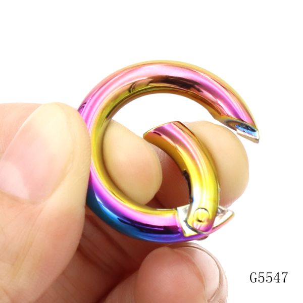 Smooth Spring O Ring Shiny Spring Gate Ring 30mm Phone Case Lanyard Accessories