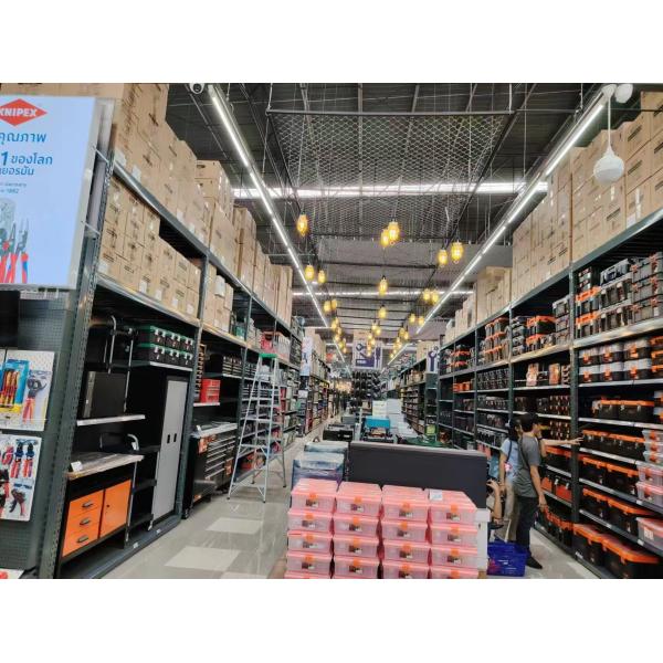 Steel Construction Supermarket Shelves Pallet Racking Adjustable Vertical Design