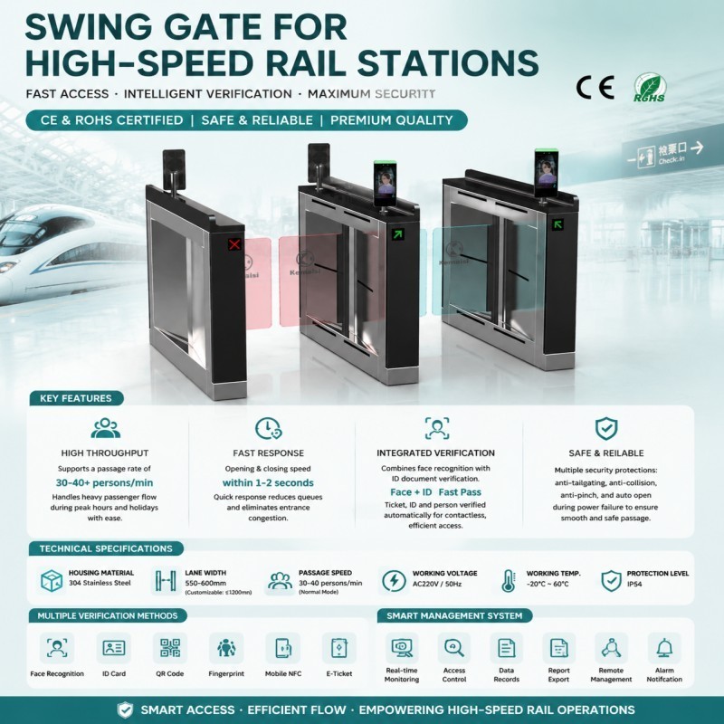 Full height turnstile gate installation and application examples