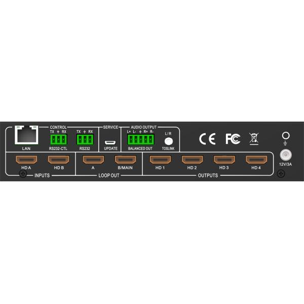 2 In 4 Out 2x4 Hdmi Splitter With Video Wall Adapter 2x2 Video Wall Controller - 4k