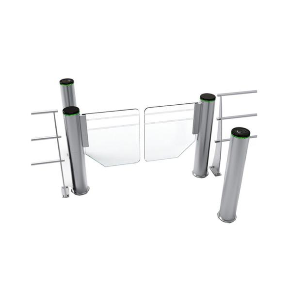 Fast Lane Cylindrical Pedestrian Swing Gate operational view