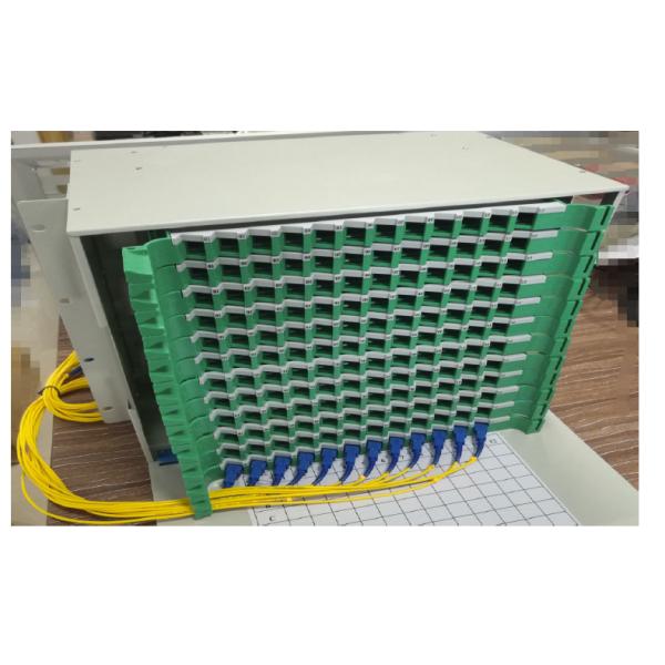 FTTB 19" ODF 12core Fiber Optic Patch Panel 144fibers