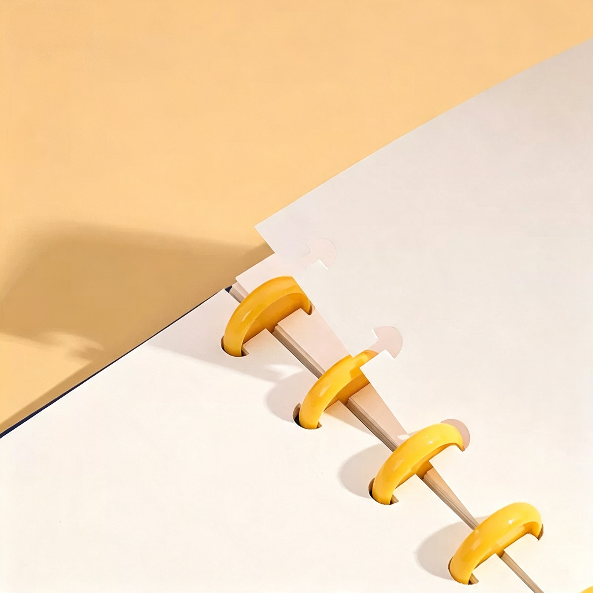 Discbound Notebook With Button Closure And Removable Plastic Rings For Office