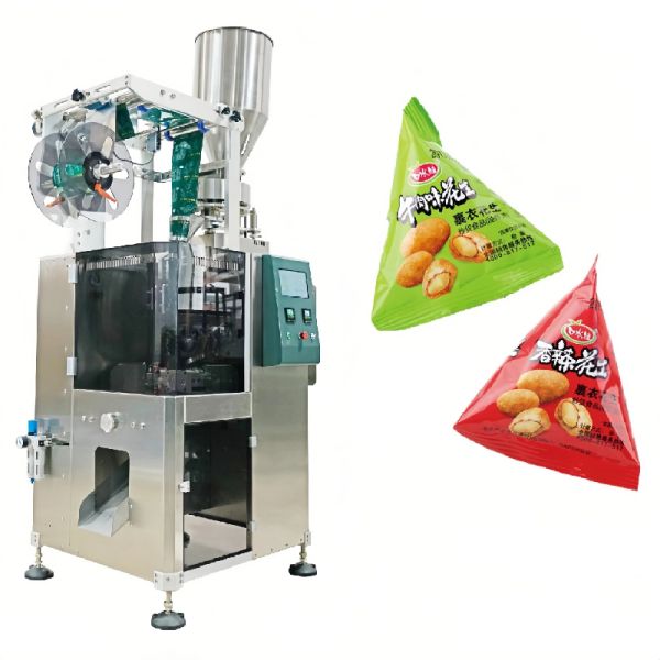 1.4kw Triangle Bag Packing Machine High Efficiency Granules Packaging Machine 220V