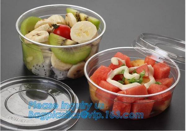 6" Plastic Clear Round Food Serving Bowl,Wholesale Cheap Eco-friendly Food Grade PP Reusable Plastic Bowl bagease pac