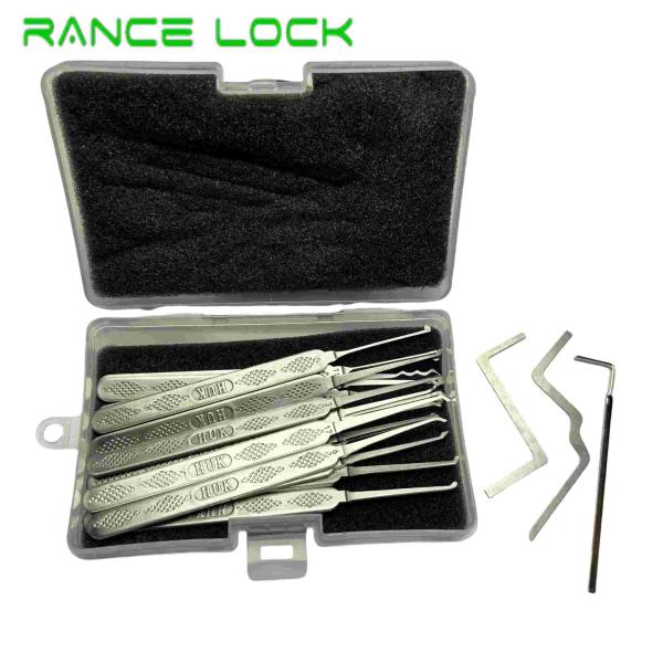 HUK 18pcs Stainless Steel Hook Set Lock Pick Set Model 2509 Locksmith Tools