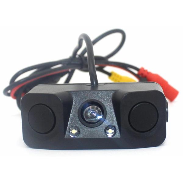 Camera Parking Reversing Radar Sensor Rear View Backup Night Vision CCD Camera With 2 Radar Sensors Indicator CMOS-451P