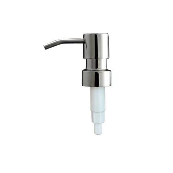 Stainless Steel Shell Plastic Lotion Pump with Smooth Pumping Action and Precise Dosing for Cosmetics