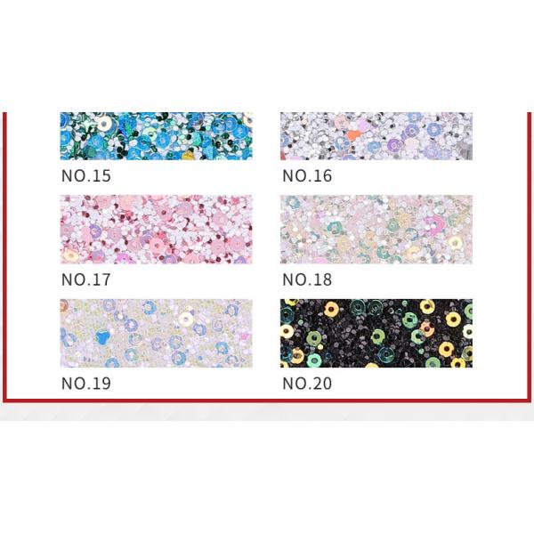 Sequins Bright Glitter PU Leather Printed Artificial PU Material